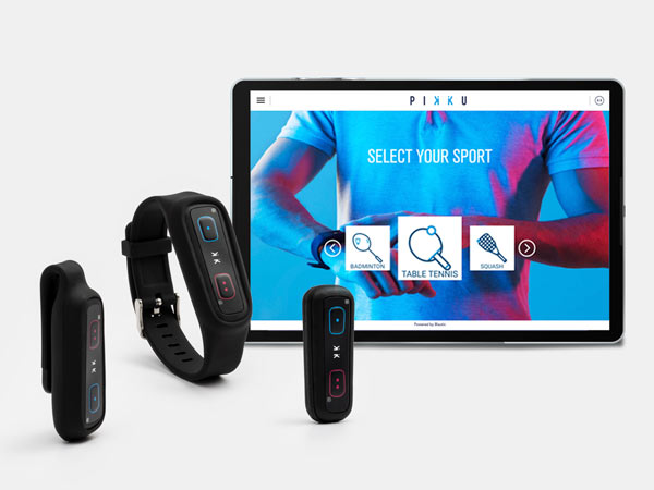 Pikku sporto dispositivo, pulsera, clip y aplicación